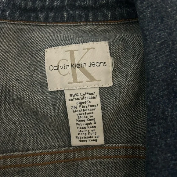 Vintage 1967 Calvin Klein Jeans denim Jacket Hong Kong | US size medium - Picture 4 of 8